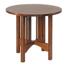 American Mission Round Lamp Table
